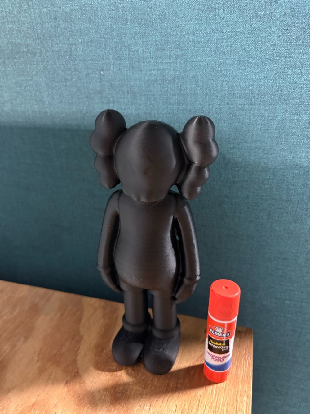 KAWS inspired Black Designer-Style Vinyl Figure - Collectible Art Toy